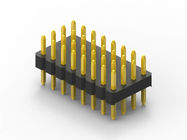 Üç Satır 5U PCB Header Bağlayıcı DIP Tipi Altın Flaş Siyah Yalıtım