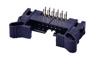 Sağ Açılı 26 Pinli PCB Tel Kart Konektörleri İtici Başlık Siyah Renk
