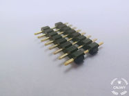 Erkek Pin Header Konnektör Takın 1 * 8 P L = 14mm Çift Plastik 0.8U Altın Flaş PE Ambalaj