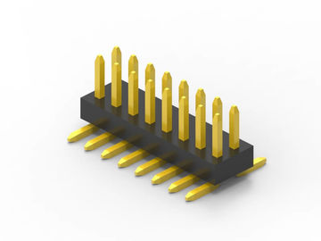 Çift Sıralı Smd Erkek Pin Başlığı Bağlantısı 14 Pin Bakır Alaşım Temas Malzemesi