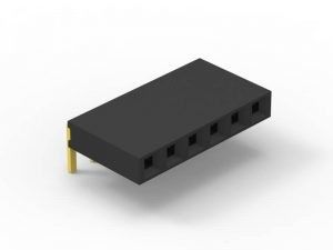 Sağ açılı Kadın Başlık Bağlantısı 2.54mm 16 Pin Özel Pin Uzunluğu