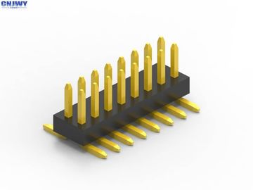 Çift Sıralı Smd Erkek Pin Başlığı Bağlantısı 14 Pin Bakır Alaşım Temas Malzemesi