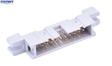 2.54 Pitch IDC Box Header Connector Dikdörtgen Gri İzolatör PBT