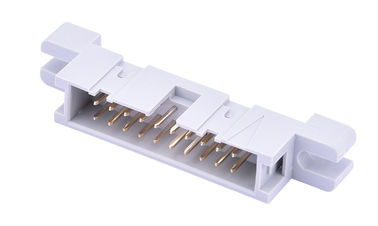 2.54 Pitch IDC Box Header Connector Dikdörtgen Gri İzolatör PBT