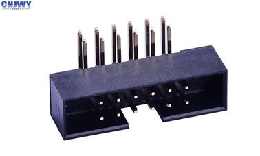 Sağ açılı kutu başlığı bağlantısı 2 * 6 Pin PA6T Yüksekliği 4.8mm Akım derecesi 2.0AMP