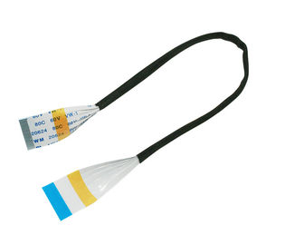 Özel 1 mm Pitch Ribbon Kablosu, 30 Ways A Type Shielded Flat Flex Kablosu