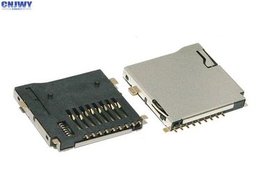 TF Dış Kaynaklı Mikro SD Kart Bağlayıcısı 9 PIN Dört Ayaklı Kendini Koruma Tipi