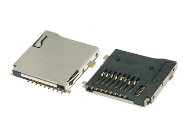 TF Dış Kaynaklı Mikro SD Kart Bağlayıcısı 9 PIN Dört Ayaklı Kendini Koruma Tipi