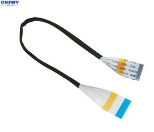 Özel 1 mm Pitch Ribbon Kablosu, 30 Ways A Type Shielded Flat Flex Kablosu