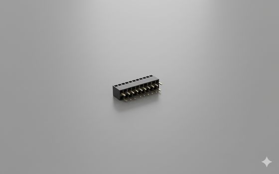 2x20P Female Header Connector 2.54mm Pitch Gold Plated 250V