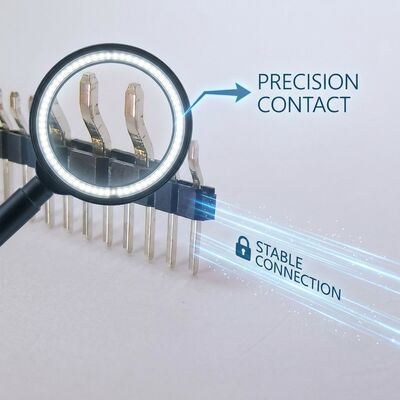 Ayrılma Snap-Off Tek Satır Erkek Pin Başlık Çizgi Bağlayıcısı 2.54mm Pitch 40-Pin Özelleştirilebilir Uzunluk