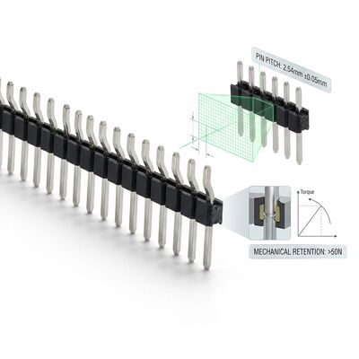 İnce Pitch 1.27mm Çift Satır SMT Erkek Pin Başlık Bağlantısı Kompakt PCB Yüzey Montaj Tasarımı