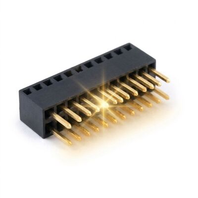 2.54mm İşlenmiş Yuvarlak Pin Dişi Konnektör Soketi 40 Pin Nikel Üzerine Altın Hassas İşlenmiş