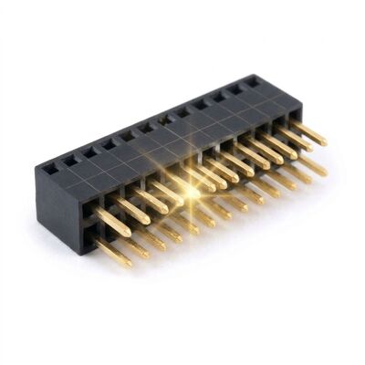 1.00mm Pitch Tek Sıra Sağ Açı Dişi Başlık Konektörü Yatay PCB Montaj Soketi