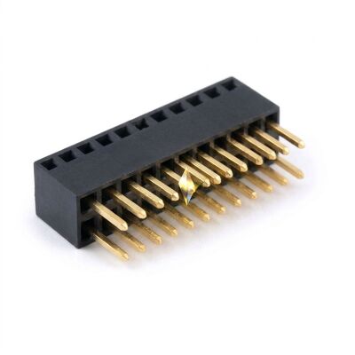 1.00mm Pitch Tek Sıra Sağ Açı Dişi Başlık Konektörü Yatay PCB Montaj Soketi