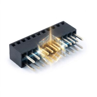 2.54mm Pitch Yüksek Akım 5A Çift Kontak Dişi Başlık Konnektörü Güç PCB Soketi
