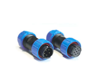 25mm çaplı havacılık fiş bağlantısı 7 Pin Siyah Mavi 5A Kablo Bağlantısı