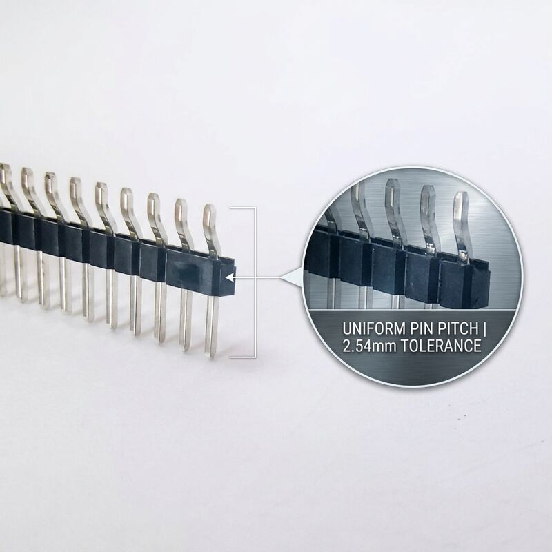 İnce Pitch 1.27mm Çift Satır SMT Erkek Pin Başlık Bağlantısı Kompakt PCB Yüzey Montaj Tasarımı
