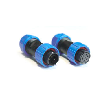 25mm çaplı havacılık fiş bağlantısı 7 Pin Siyah Mavi 5A Kablo Bağlantısı