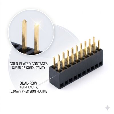 0.8mm Pitch İnce Pitch Asma Dişi Başlık Konektörü Çift Sıralı 2x30P İstifleme PCB Soketi